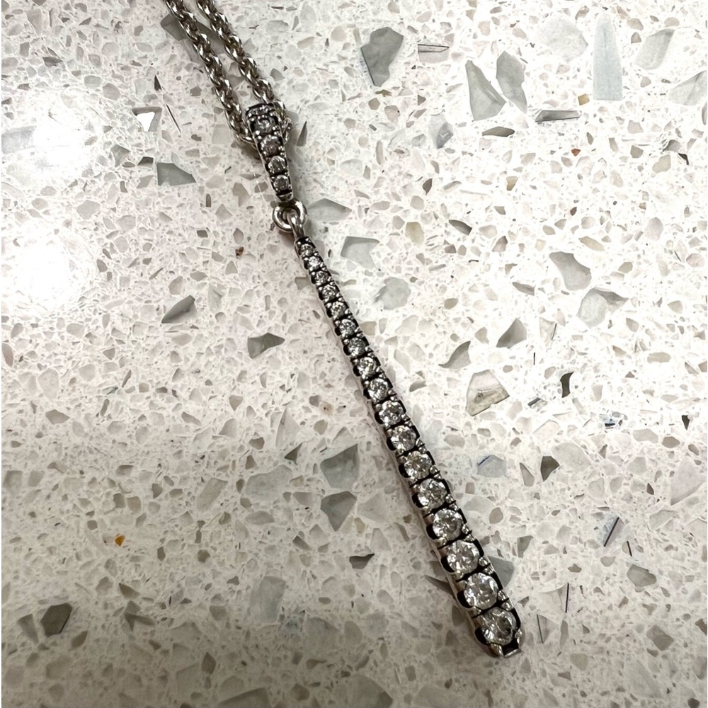 Pandora Sterling Silver and crystal necklace